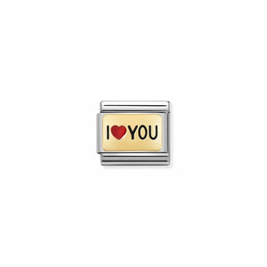 LINK COMPOSABLE CLASSIC I LOVE YOU CUORE ROSSO