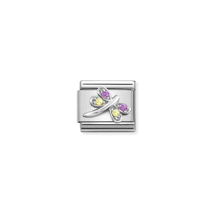 LINK COMPOSABLE CLASSIC LIBELLULA IN ARGENTO 925