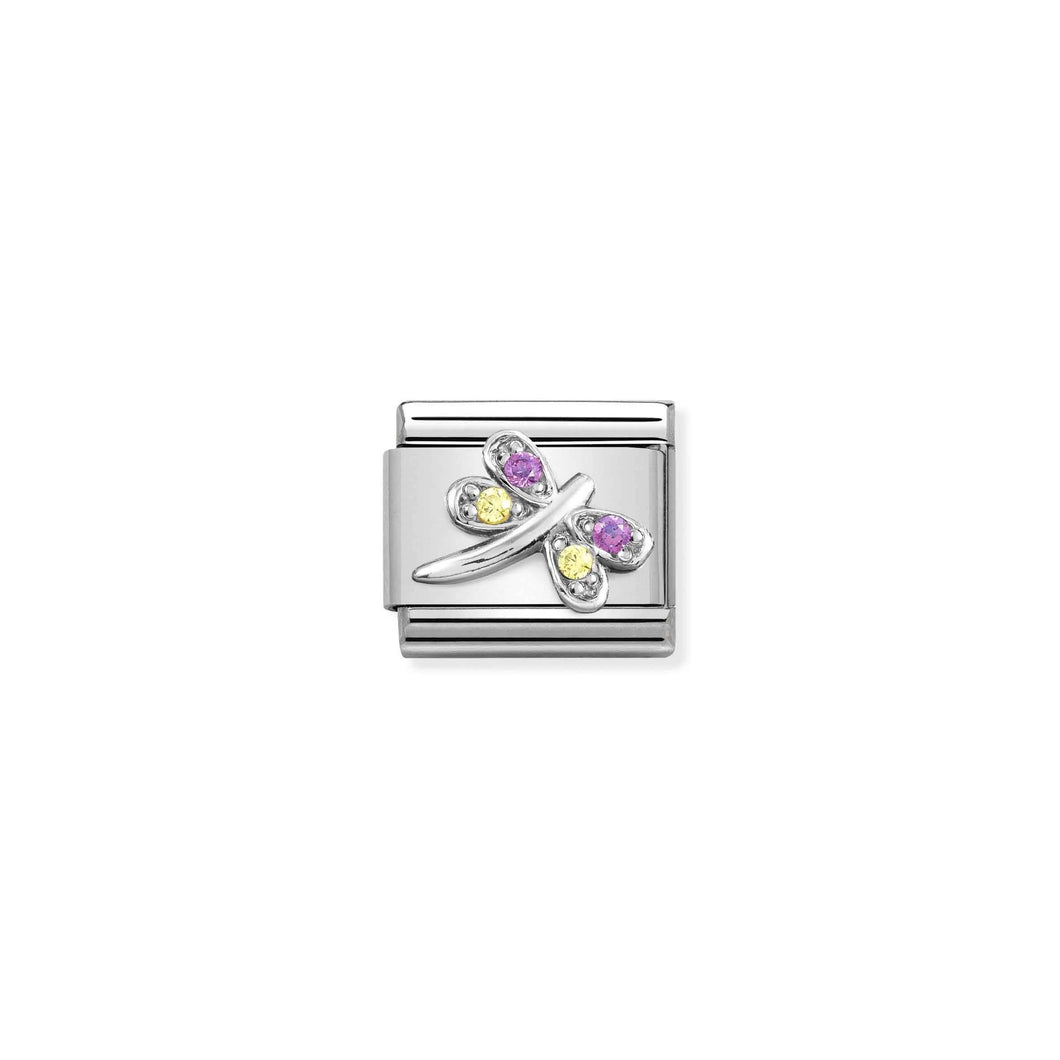 LINK COMPOSABLE CLASSIC LIBELLULA IN ARGENTO 925