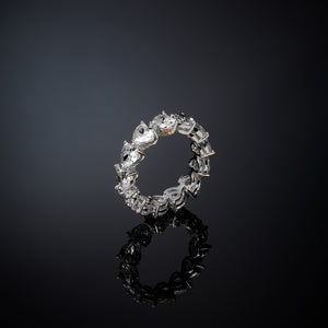 Anello Infinity Love white heart