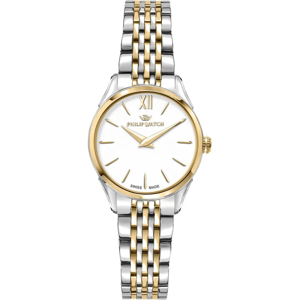 OROLOGIO DONNA PHILIP WATCH 28mm ROMA WHITE DIAL