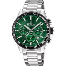 Carica l&#39;immagine nel visualizzatore di Gallery, OROLOGIO FESTINA F20560/4 VERDE BRACCIALE IN ACIAIO, UOMO
