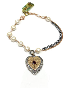 Bracciale Sacramore argento e perle