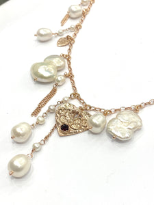 Collana Sacramore argento e perle