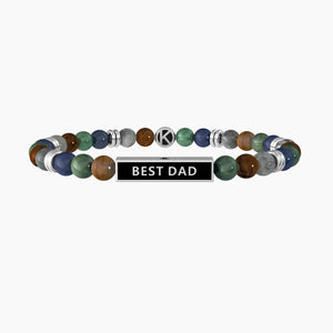 Bracciale elastico per papà con pietre colorate