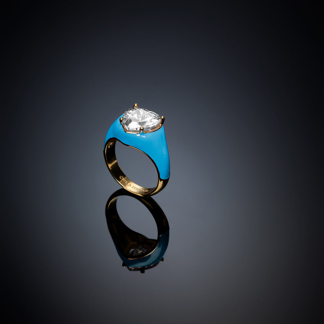 Anello chevalier love parade azure