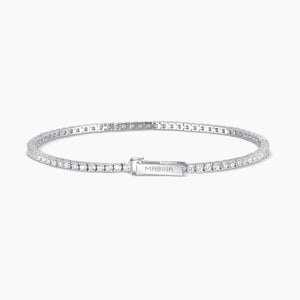 Bracciale tennis argento Mabina