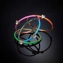 Carica l&#39;immagine nel visualizzatore di Gallery, Bracciale bangle Love Parade green medium
