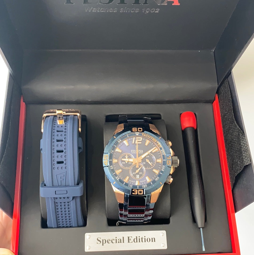 Festina Orologio Uomo Cronografo Quarzo Con Cinturino In Acciaio Inox | Modello F20524/1 | Eleganza Sportiva