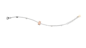 Bracciale Nanán argento cuori e orsetto