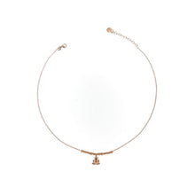 Carica l&#39;immagine nel visualizzatore di Gallery, GIROCOLLO MICRO ANELLI galvanica oro rosa (+soggetti)
