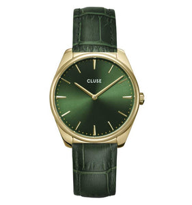Orologio donna Cluse 36MM Féroce Leather Forest Green, Gold Colour